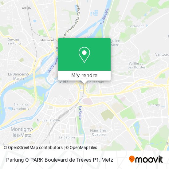 Parking Q-PARK Boulevard de Trèves P1 plan