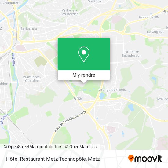 Hôtel Restaurant Metz Technopôle plan