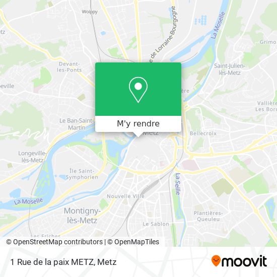 1 Rue de la paix METZ plan