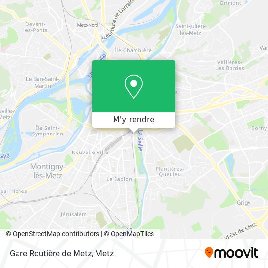 Gare Routière de Metz plan