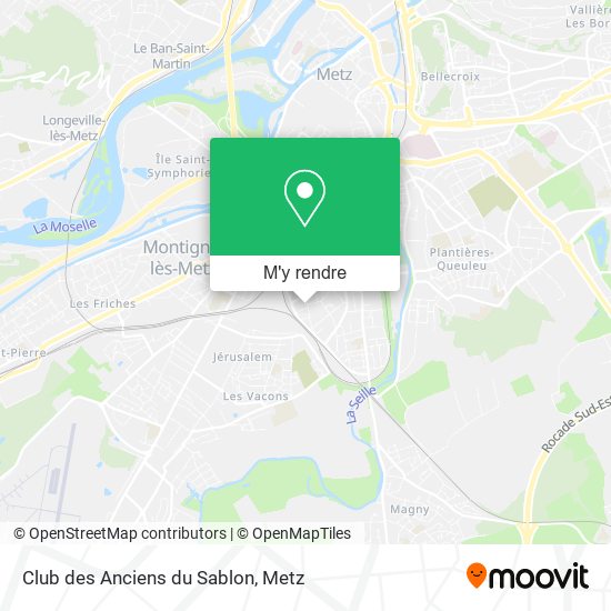 Club des Anciens du Sablon plan