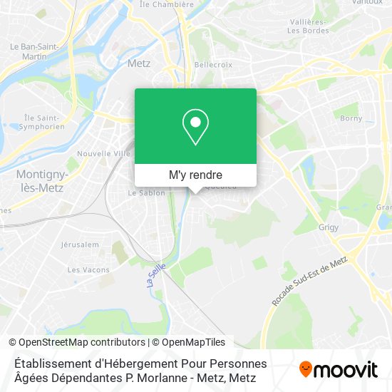 Établissement d'Hébergement Pour Personnes Âgées Dépendantes P. Morlanne - Metz plan