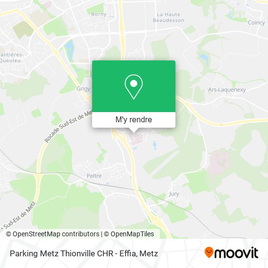 Parking Metz Thionville CHR - Effia plan
