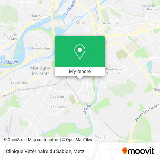 Clinique Vétérinaire du Sablon plan