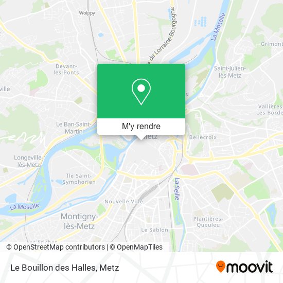 Le Bouillon des Halles plan