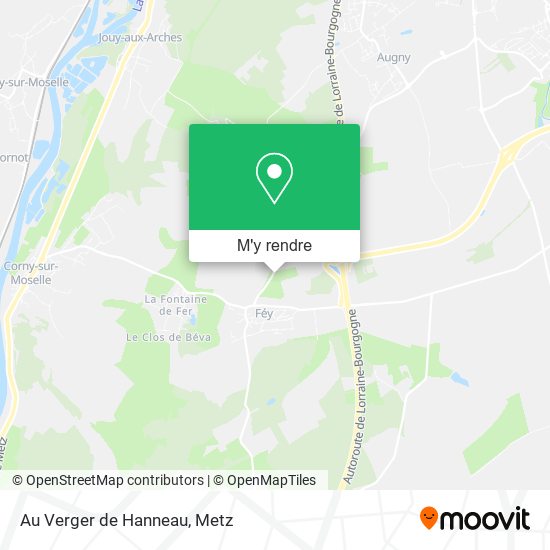 Au Verger de Hanneau plan