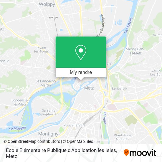 École Elémentaire Publique d'Application les Isles plan