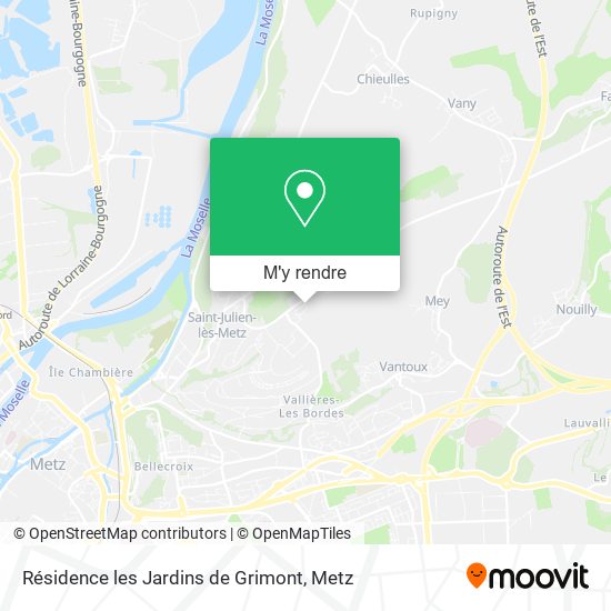 Résidence les Jardins de Grimont plan
