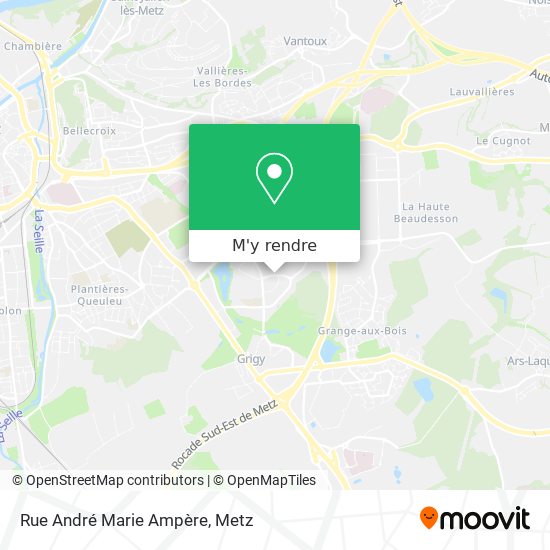 Rue André Marie Ampère plan