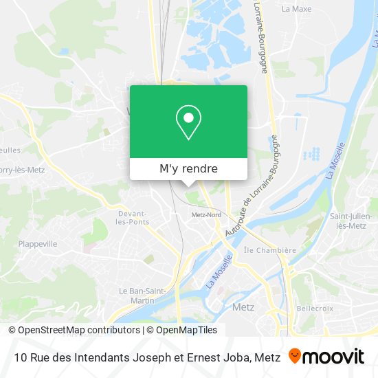 10 Rue des Intendants Joseph et Ernest Joba plan