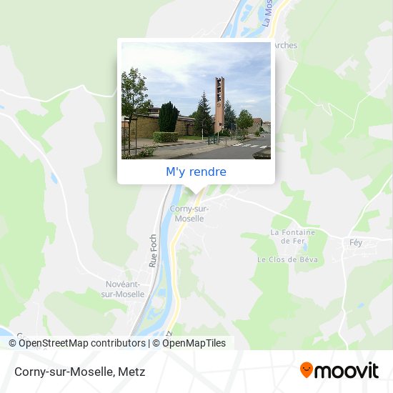 Corny-sur-Moselle plan