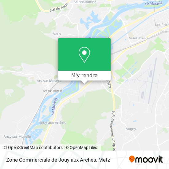 Zone Commerciale de Jouy aux Arches plan