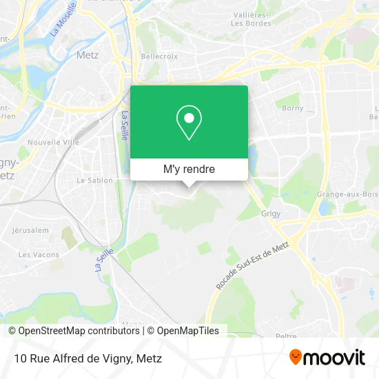 10 Rue Alfred de Vigny plan