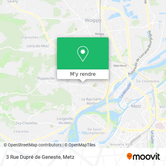 3 Rue Dupré de Geneste plan