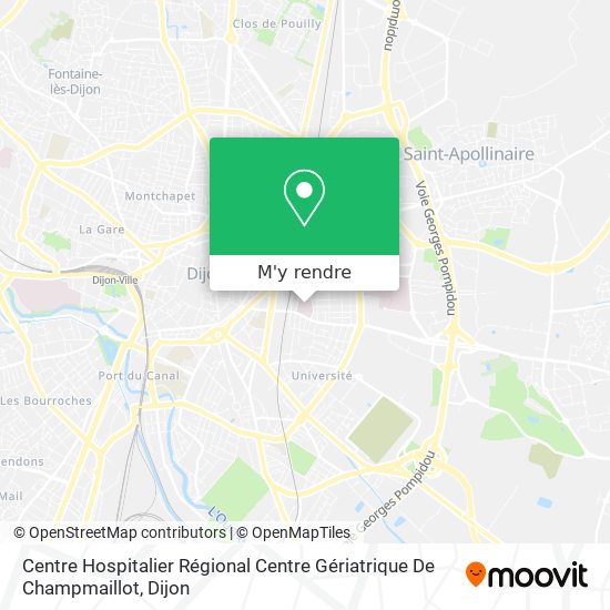 Centre Hospitalier Régional Centre Gériatrique De Champmaillot plan