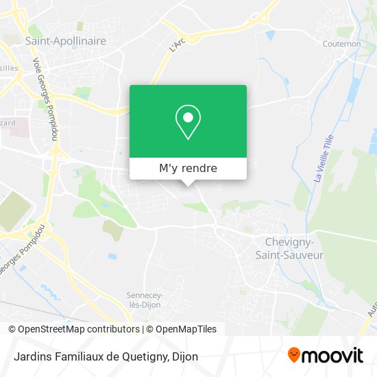 Jardins Familiaux de Quetigny plan