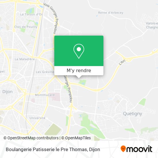 Boulangerie Patisserie le Pre Thomas plan