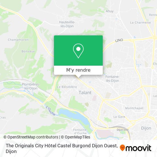 The Originals City Hôtel Castel Burgond Dijon Ouest plan