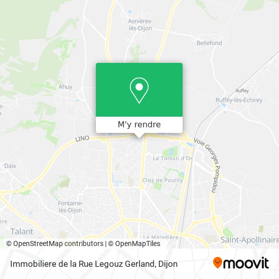 Immobiliere de la Rue Legouz Gerland plan