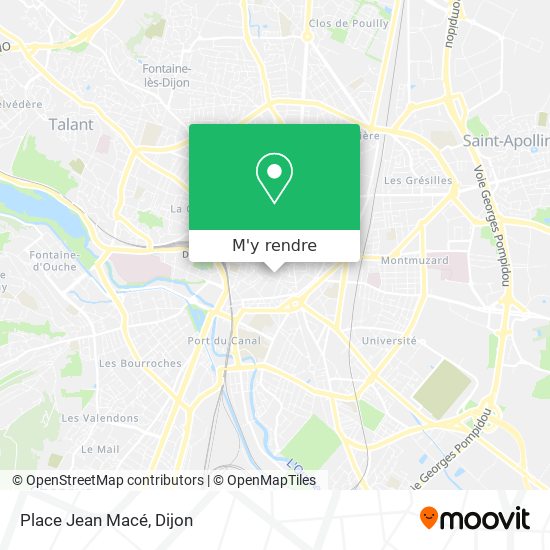 Place Jean Macé plan