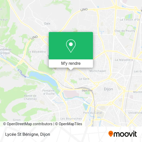 Lycée St Bénigne plan