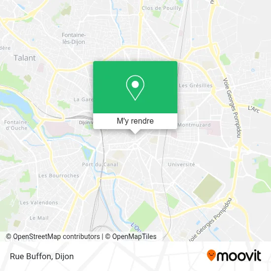 Rue Buffon plan