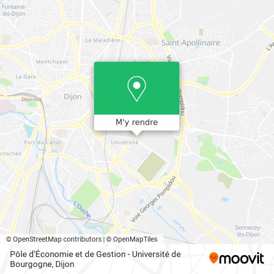 Pôle d'Économie et de Gestion - Université de Bourgogne plan