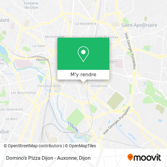Domino's Pizza Dijon - Auxonne plan