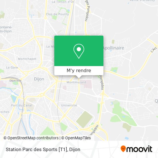 Station Parc des Sports [T1] plan