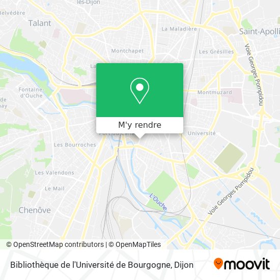 Bibliothèque de l'Université de Bourgogne plan