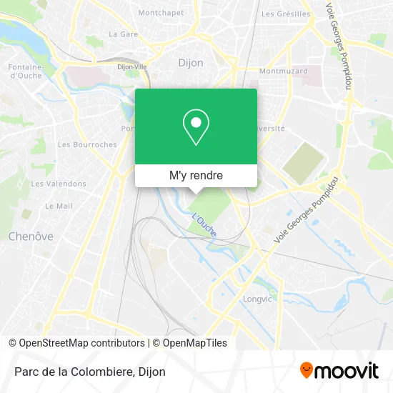 Parc de la Colombiere plan