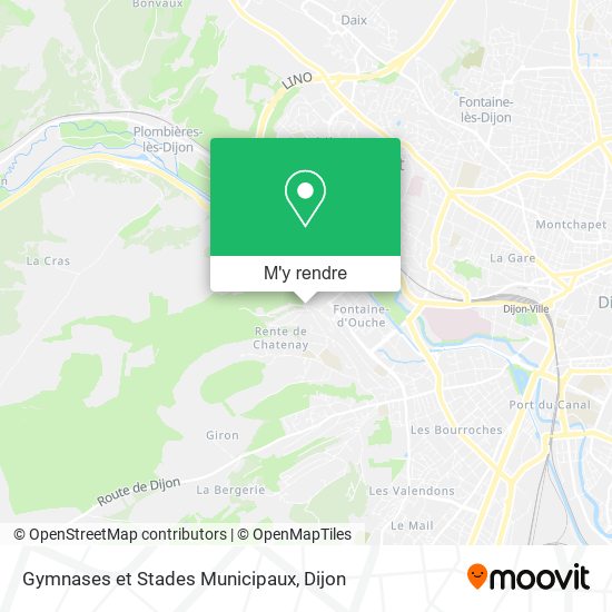 Gymnases et Stades Municipaux plan