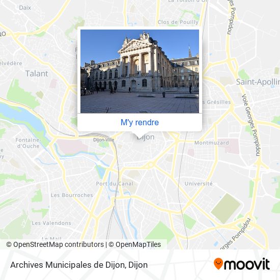 Archives Municipales de Dijon plan