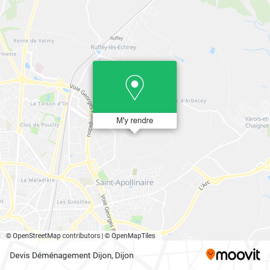 Devis Déménagement Dijon plan