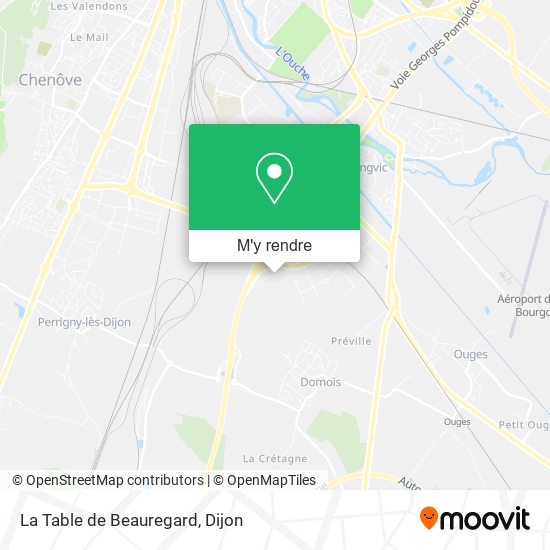 La Table de Beauregard plan