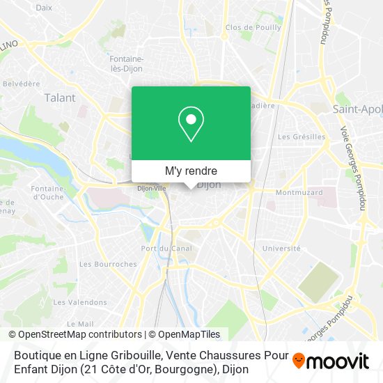 Boutique en Ligne Gribouille, Vente Chaussures Pour Enfant Dijon (21 Côte d'Or, Bourgogne) plan