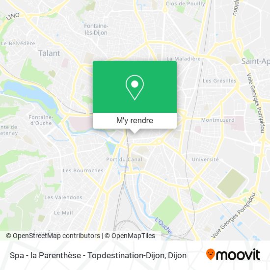 Spa - la Parenthèse - Topdestination-Dijon plan