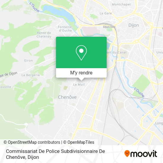 Commissariat De Police Subdivisionnaire De Chenôve plan