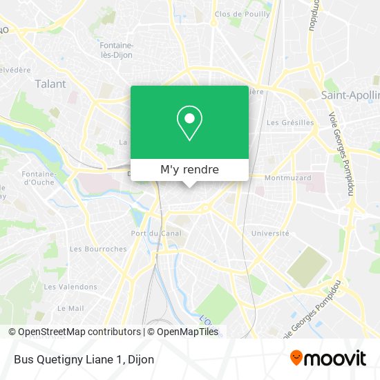 Bus Quetigny Liane 1 plan