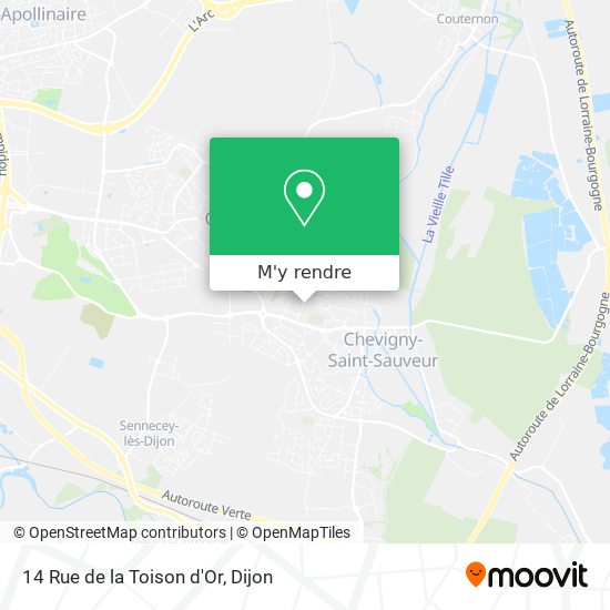 14 Rue de la Toison d'Or plan