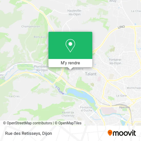 Rue des Retisseys plan