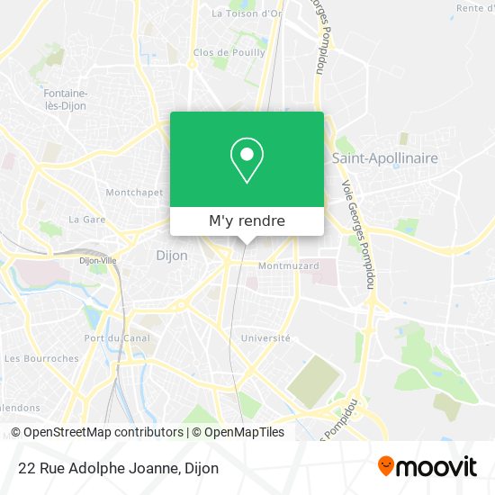 22 Rue Adolphe Joanne plan