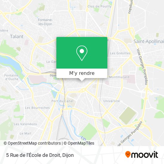5 Rue de l'École de Droit plan