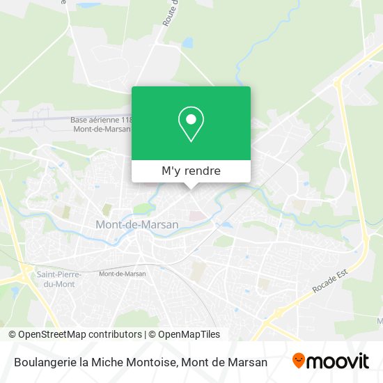 Boulangerie la Miche Montoise plan