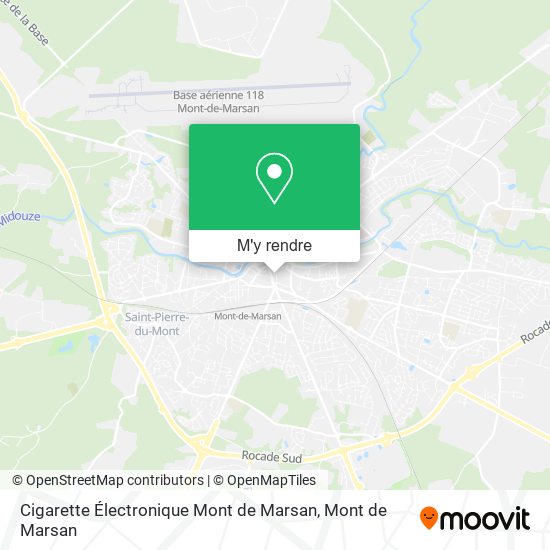 Cigarette Électronique Mont de Marsan plan