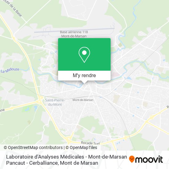 Laboratoire d'Analyses Médicales - Mont-de-Marsan Pancaut - Cerballiance plan