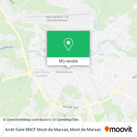 Arrêt Gare SNCF Mont-de-Marsan plan