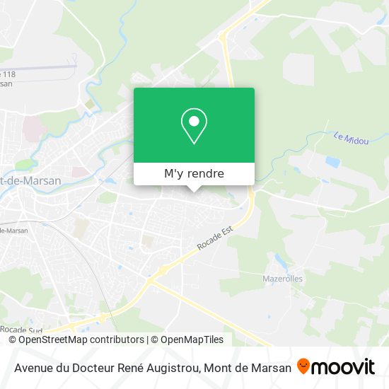Avenue du Docteur René Augistrou plan