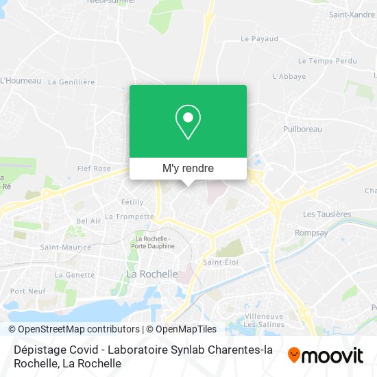 Dépistage Covid - Laboratoire Synlab Charentes-la Rochelle plan