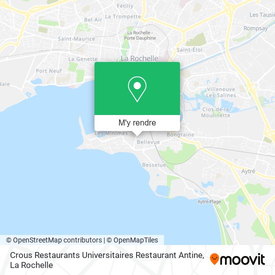Crous Restaurants Universitaires Restaurant Antine plan